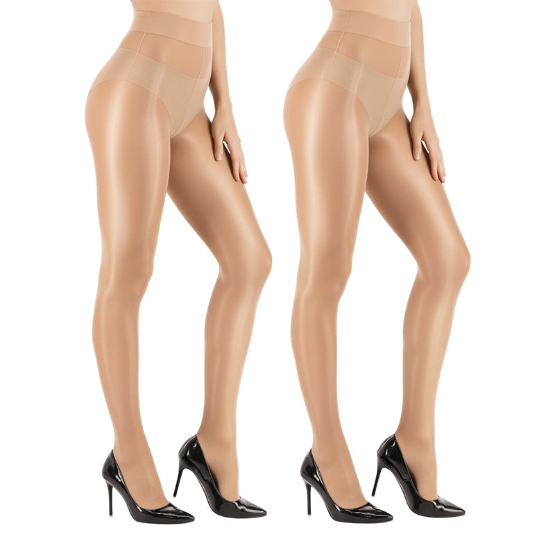 ๐ Everyday Comfort | Women's High-Waisted Sheer Shiny Tights โ Buy 1 Get 1 Free