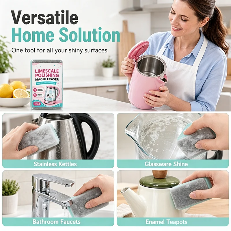 š§½50% OFF NOW! Limescale Polishing Magic Eraser Spongeā ChemicalāFree Descaling Scrub Pad, ScratchāFree HighāDensity Cleaning Sponge for Kettles, Sinks & HardāWater Stains