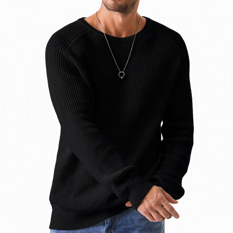✨2026 Collection at 58% OFF💥Men's Crewneck Sweater Soft Casual Sweaters Classic Long Sleeve Pullover Sweaters with Ribbing Edge
