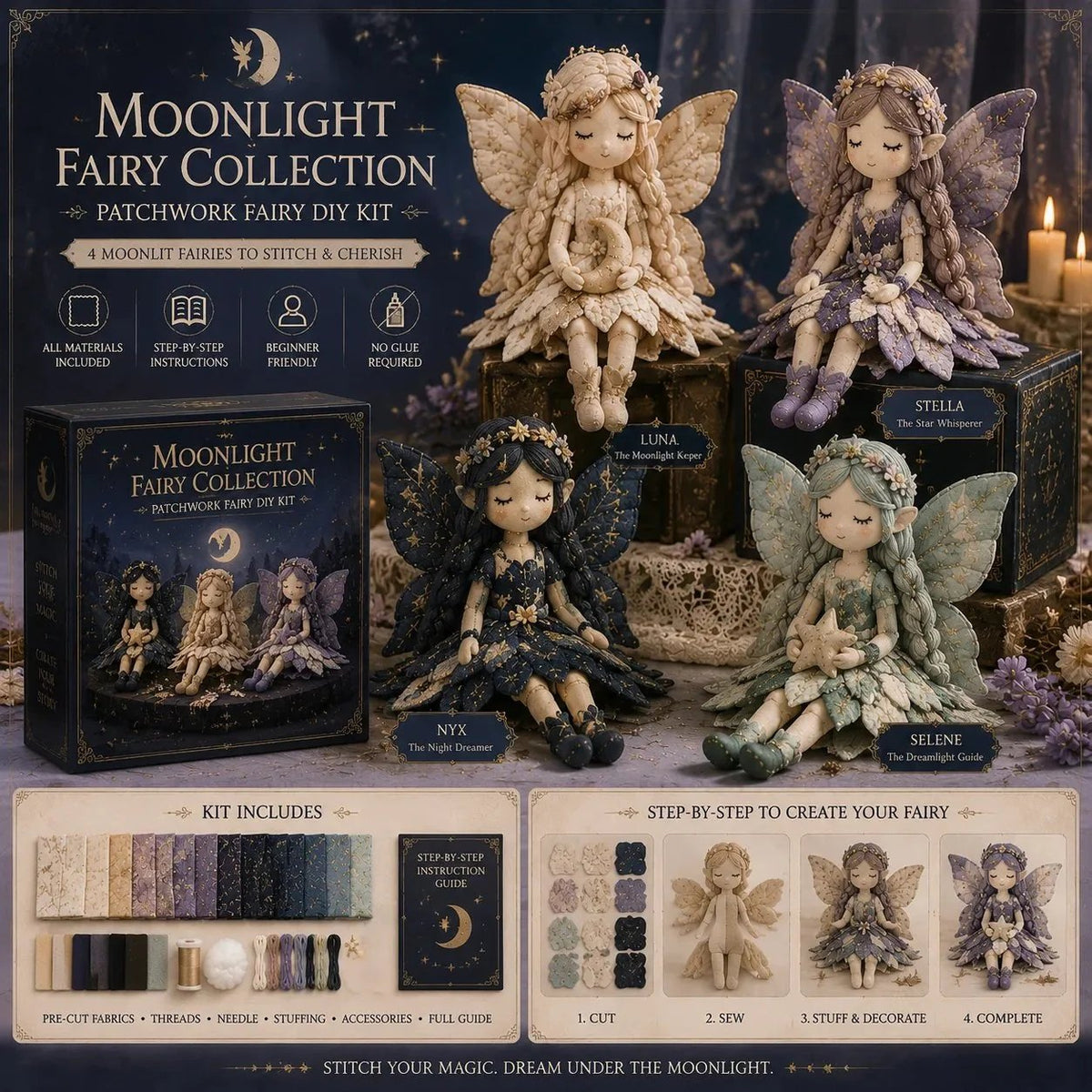🔥LAST DAY 53% OFF🧵Fairy Patchwork DIY Collection