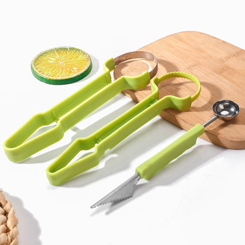 📢Hot Sale 50% OFF⏰3-in-1 Stainless Steel Melon Baller Scoop Tool Kit