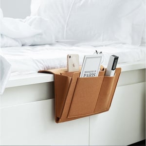 šļø50% OFF NOW! Bedside Hanging Storage BagāMultiāPocket Bed Caddy Organizer, Felt Hanging Pouch for Dorm Bunk Bed Hold Tablet Book Phone Stationery