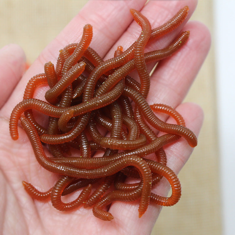 ⏰Limited-Time 50% Off ✨Bionic Earthworm Soft Lures|Highly Realistic Dynamic Bait, Tear-Resistant Soft Lures For Freshwater & Sea Fishing 🎣
