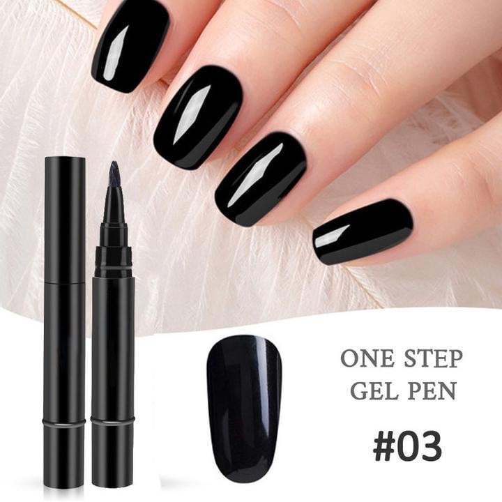 One Step Nail Gel Pen🎨Free handheld mini UV nail lamp💡