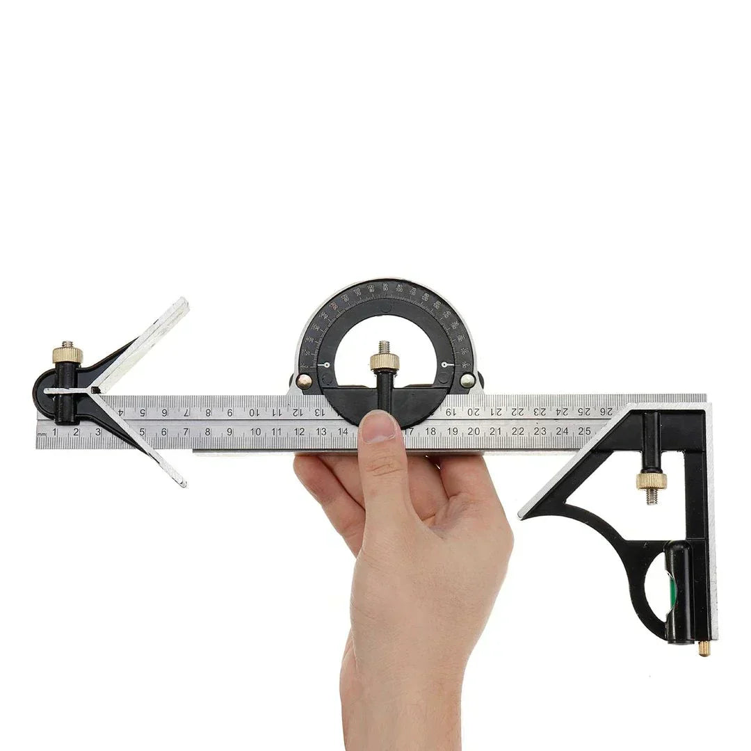 📐 50% OFF NOW! 🔥 Multifunctional Combination Movable Angle Ruler Set – Precise marking, durable stainless steel & perfect for woodworking, construction or DIY projects 🛠️