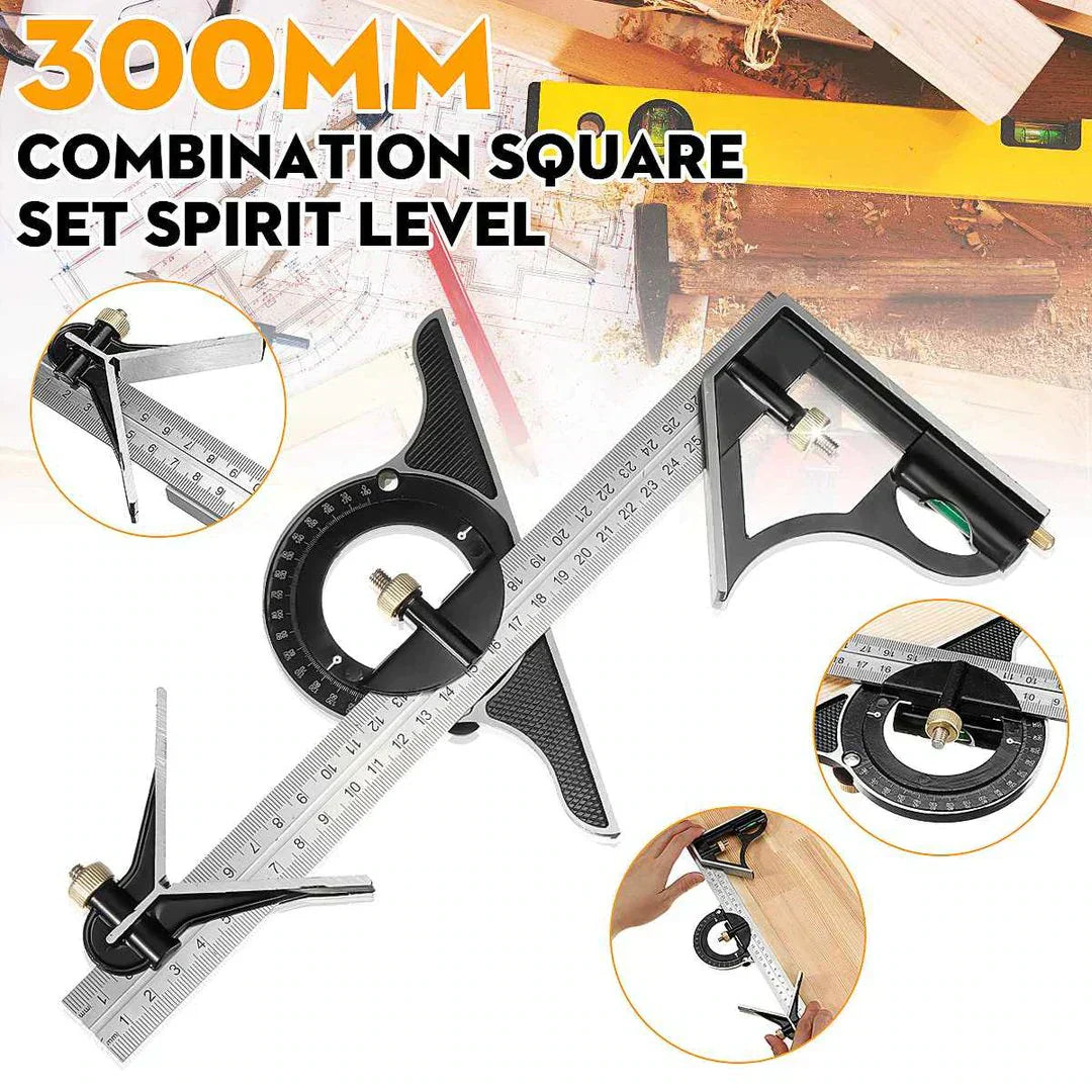 📐 50% OFF NOW! 🔥 Multifunctional Combination Movable Angle Ruler Set – Precise marking, durable stainless steel & perfect for woodworking, construction or DIY projects 🛠️