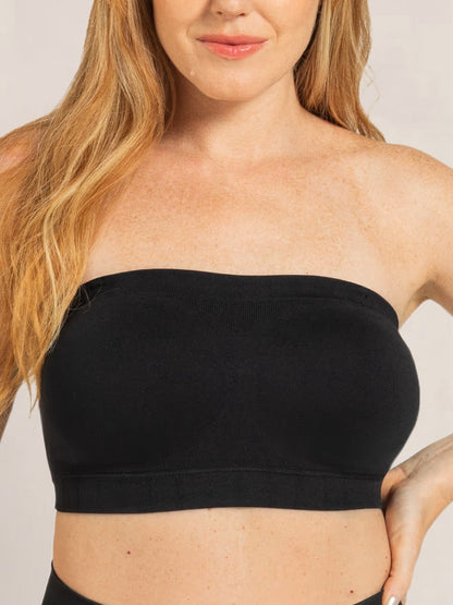 ⛱️Convertible Strapless Bandeau Bra with Wireless Comfort, Anti-Slip Grip & Removable Straps