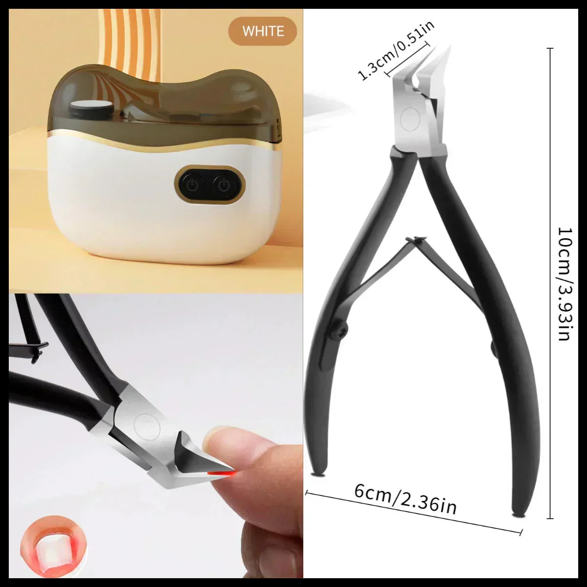 ⏳Last Day Special Price!!🚨 Lowest Price Ever, Don't Miss Out! 💅 2-in-1 Electric Nail Clipper & Polisher