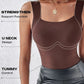 🏆2026 HOT SALE 50% OFF!!🔥 BUY 1 GET 1 FREE 💐Women's U Neck Camisole High Strechy Seamless Built-in Bra Padded Tank Tops