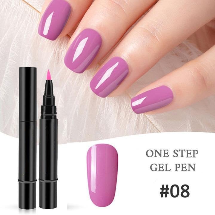 One Step Nail Gel Pen🎨Free handheld mini UV nail lamp💡