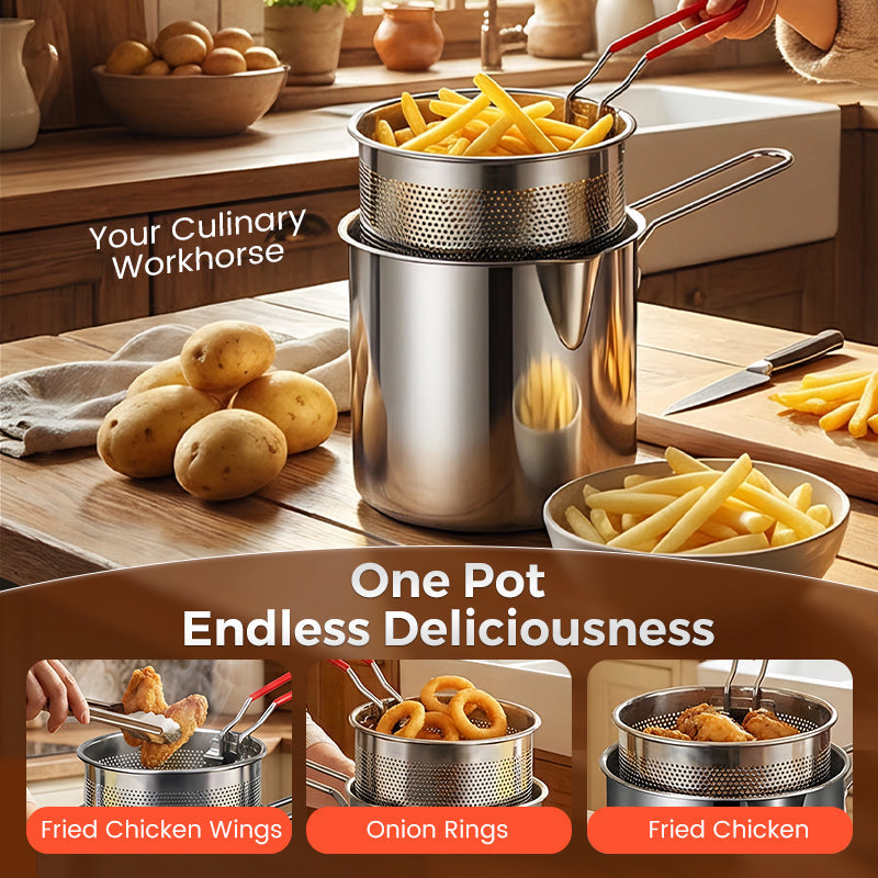 🔥LAST DAY SALE 57% OFF🎁304 Stainless Steel Multifuntional Fryer