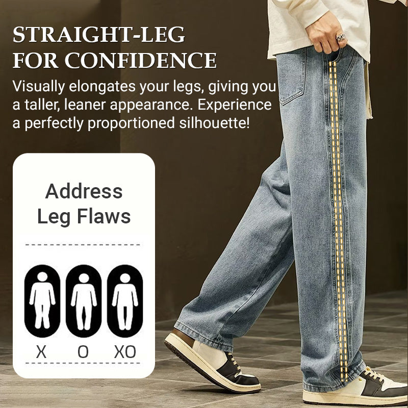 👖 50% OFF NOW! ☀️ Men's Loose Fit Straight Jeans – Lightweight, Breathable & Versatile – Cool Summer Comfort 🏃‍♂️