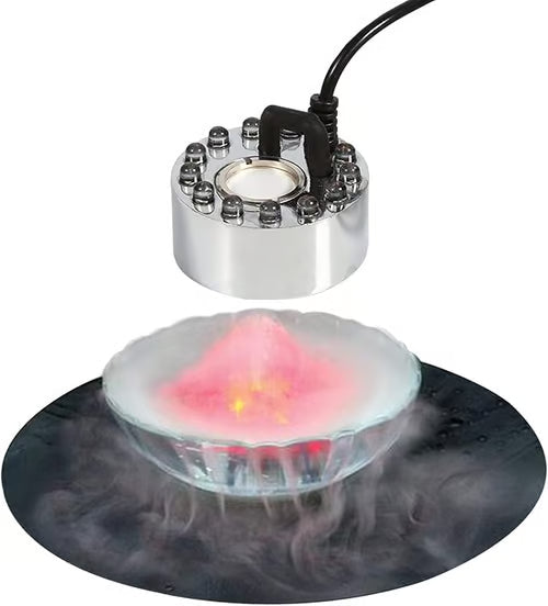 🔥 50% OFF 💨 12-LED Ultrasonic Mist Maker – Cool Mist, Colourful Lights & Instant Atmosphere ✨