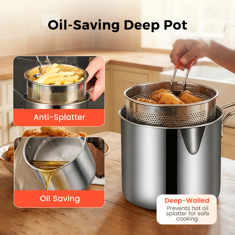 🔥LAST DAY SALE 57% OFF🎁304 Stainless Steel Multifuntional Fryer