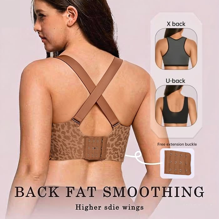 Super Firming Wirefree Jelly Bra with Leopard Print