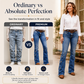 ⏰Last Day Sale 50% Off💃Women High Waisted Distressed Flare Jeans