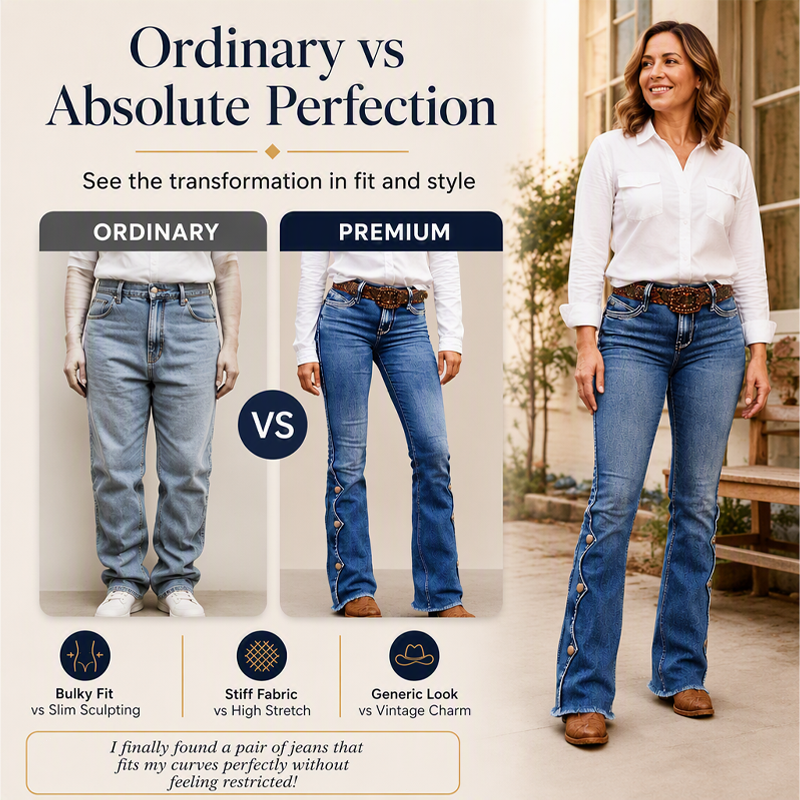 ⏰Last Day Sale 50% Off💃Women High Waisted Distressed Flare Jeans
