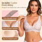 💐Jelly Wireless Womens Comfortable Wireless Bras Push Up Bralettes Seamless Tshirts Bras Deep V Everyday Bras