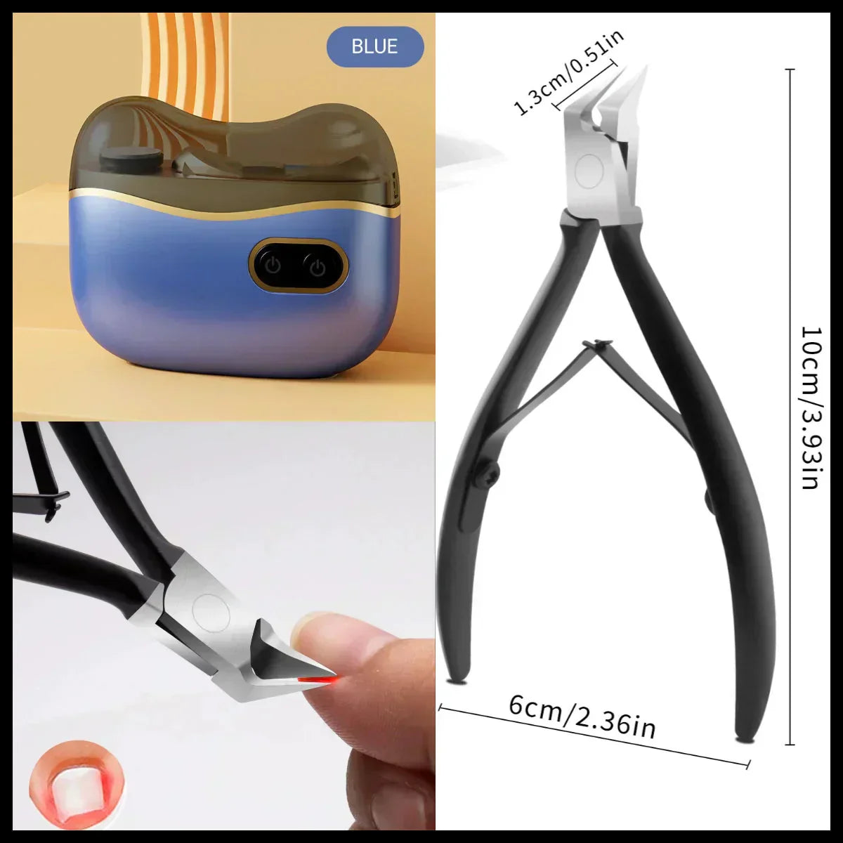 ⏳Last Day Special Price!!🚨 Lowest Price Ever, Don't Miss Out! 💅 2-in-1 Electric Nail Clipper & Polisher