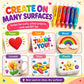 🔮Magic Pen – Draw 3D with one stroke!🎄DIY Bubble Popcorn Drawing Pens