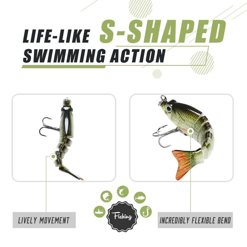 Lifelike Multi-Jointed Sinking Fishing Lure