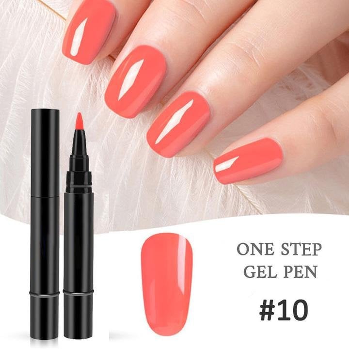 One Step Nail Gel Pen🎨Free handheld mini UV nail lamp💡