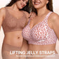 Super Firming Wirefree Jelly Bra with Leopard Print