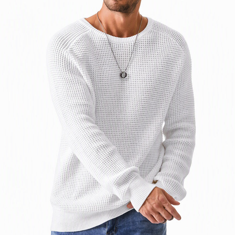 ✨2026 Collection at 58% OFF💥Men's Crewneck Sweater Soft Casual Sweaters Classic Long Sleeve Pullover Sweaters with Ribbing Edge