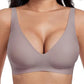 💐Jelly Wireless Womens Comfortable Wireless Bras Push Up Bralettes Seamless Tshirts Bras Deep V Everyday Bras