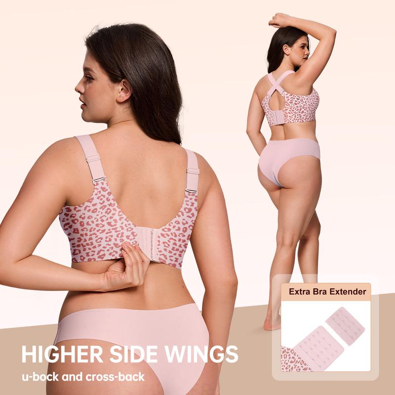Super Firming Wirefree Jelly Bra with Leopard Print
