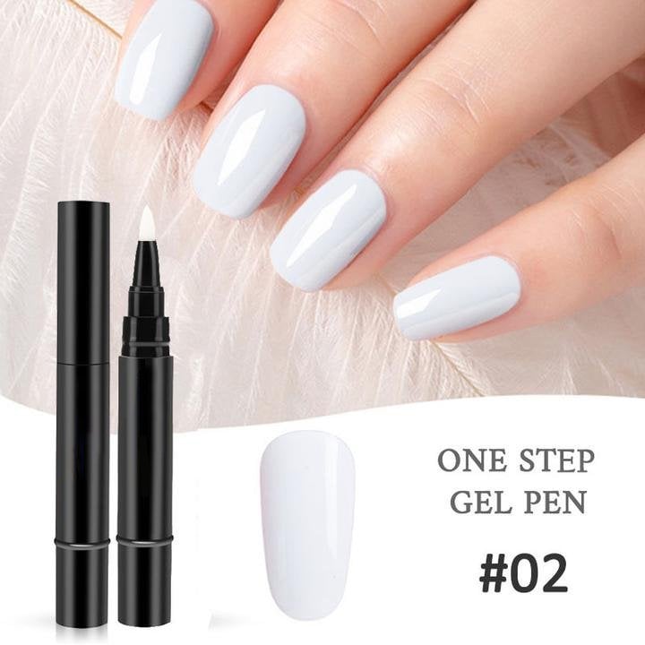 One Step Nail Gel Pen🎨Free handheld mini UV nail lamp💡