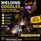 🥽50% OFF NOW! Welder's Eye Protection Goggles‑Solar Powered Auto‑Darkening Welding Goggles, Anti‑Glare Safety Eyes Shield for Arc Welding, Mig Tig Welding Work