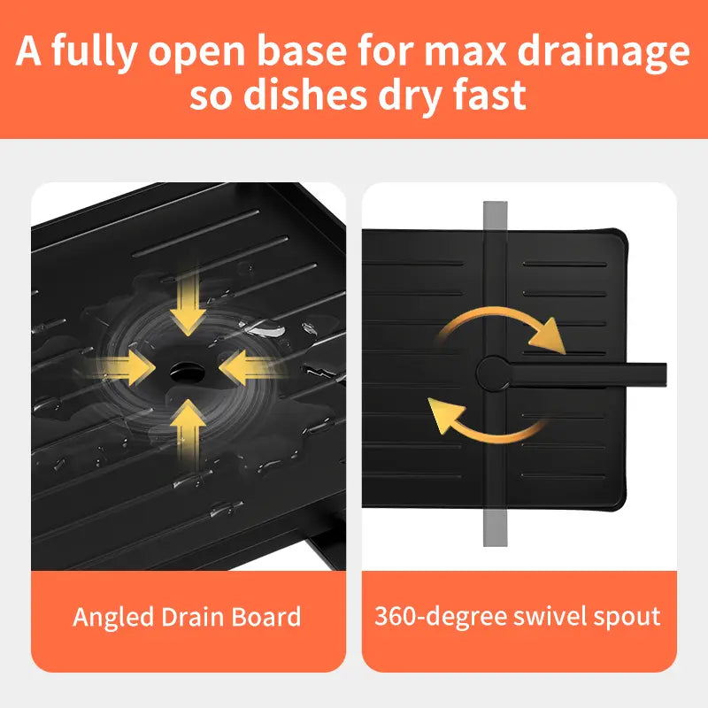 📢📢50% OFF !! ⏰Foldable Over Sink Dish Drying Rack