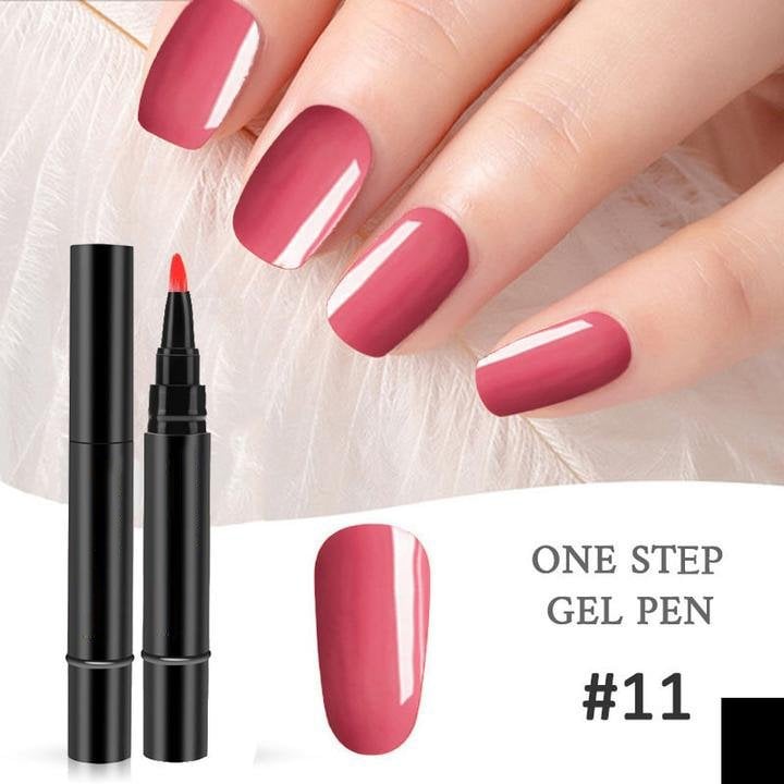 One Step Nail Gel Pen🎨Free handheld mini UV nail lamp💡