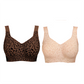 Super Firming Wirefree Jelly Bra with Leopard Print