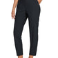 Women’s Fitted High-Waisted Zip-Pocket Trousers👖Lightweight, Breathable, Soft 26"/27" Ankle Pants with Zipper Pockets