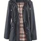⏳LAST DAY SALE 60% OFF !!📢🌧️💧Ultimate Plaid Waterproof Jacket for Women🍃Unleash Style and Durability in Any Storm!