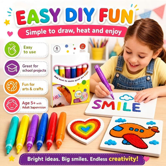 🔮Magic Pen – Draw 3D with one stroke!🎄DIY Bubble Popcorn Drawing Pens