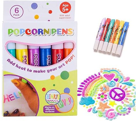 🔮Magic Pen – Draw 3D with one stroke!🎄DIY Bubble Popcorn Drawing Pens