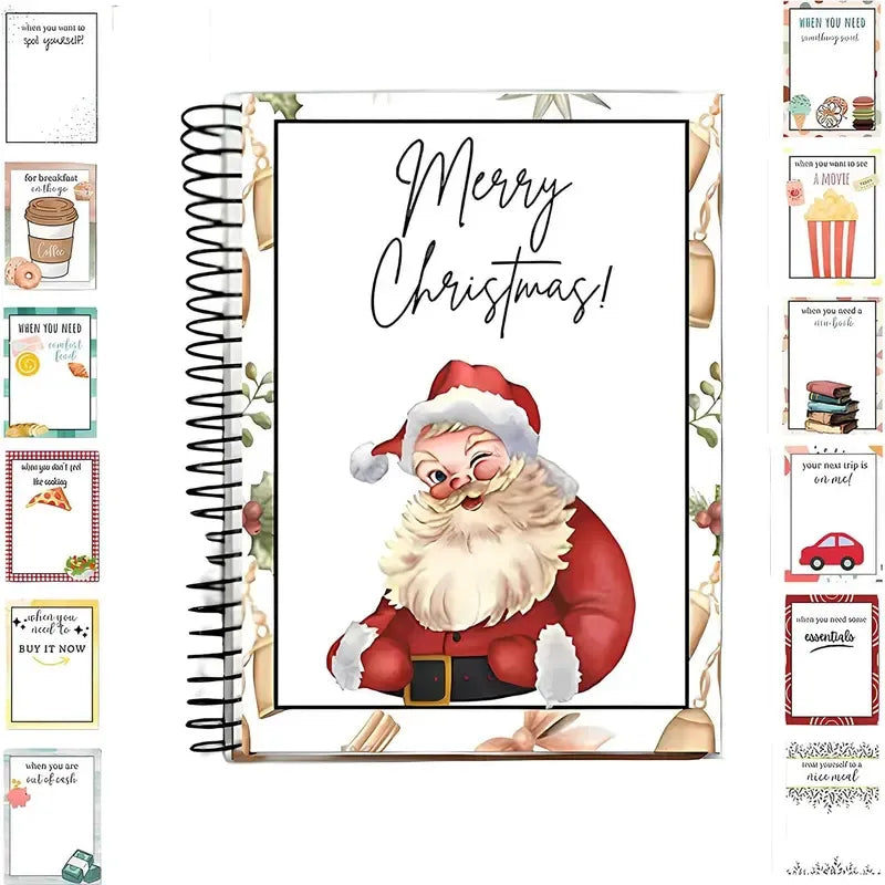 🔥Buy 1 Get 1 Free🎄 Ready for Christmas!🎅Christmas Gift Card Booklet 👍DIY Spiral-Bound Christmas Gift Card Holder Book🎁