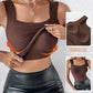 🏆2026 HOT SALE 50% OFF!!🔥 BUY 1 GET 1 FREE 💐Women's U Neck Camisole High Strechy Seamless Built-in Bra Padded Tank Tops