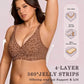 Super Firming Wirefree Jelly Bra with Leopard Print