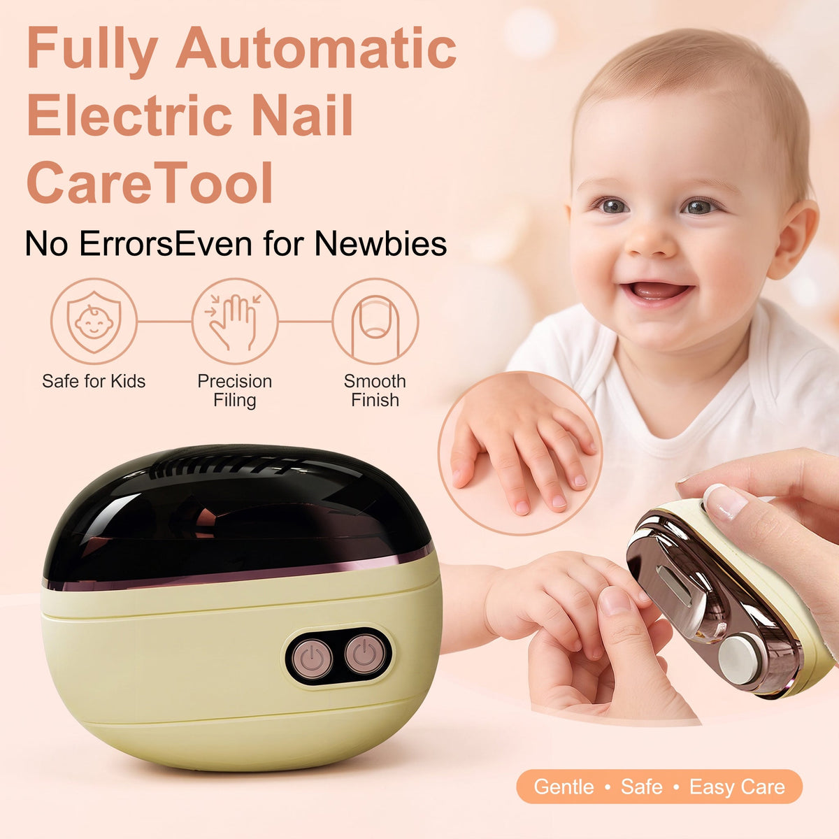 🔥2-in-1 Electric Nail Clippers with File Function
