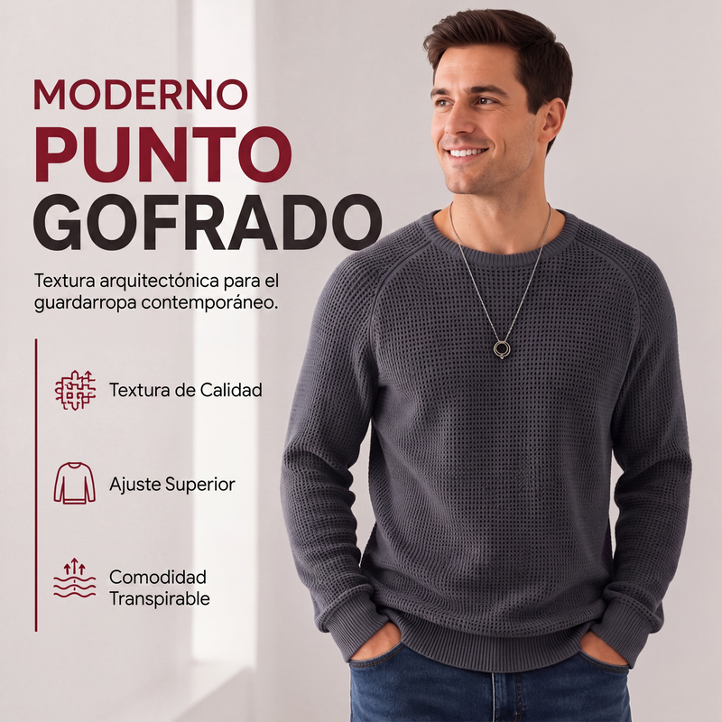 ✨2026 Collection at 58% OFF💥Men's Crewneck Sweater Soft Casual Sweaters Classic Long Sleeve Pullover Sweaters with Ribbing Edge