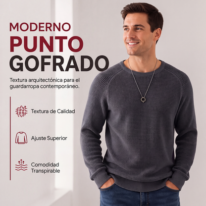 ✨2026 Collection at 58% OFF💥Men's Crewneck Sweater Soft Casual Sweaters Classic Long Sleeve Pullover Sweaters with Ribbing Edge