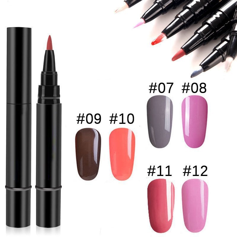 One Step Nail Gel Pen🎨Free handheld mini UV nail lamp💡