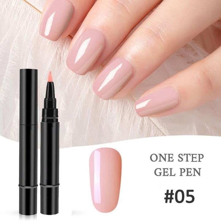 One Step Nail Gel Pen🎨Free handheld mini UV nail lamp💡