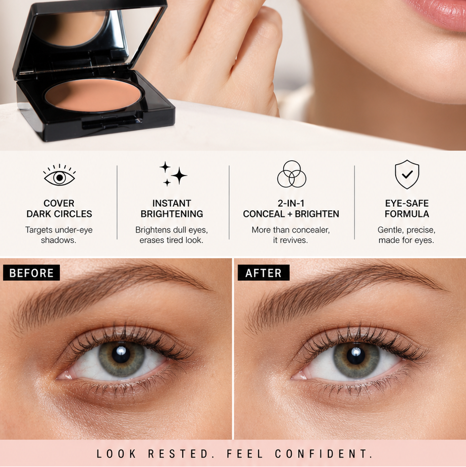 🏆 Last Day Special Price £3.99! 💐Buy 1 Get 1 Free🎁Under-Eye Brightener Cream – Dark Circle Correction & Fine Line Smoothing