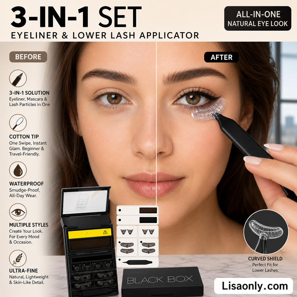 🔥 3-in-1 Kit: Eyeliner and Lower Lash Stamp