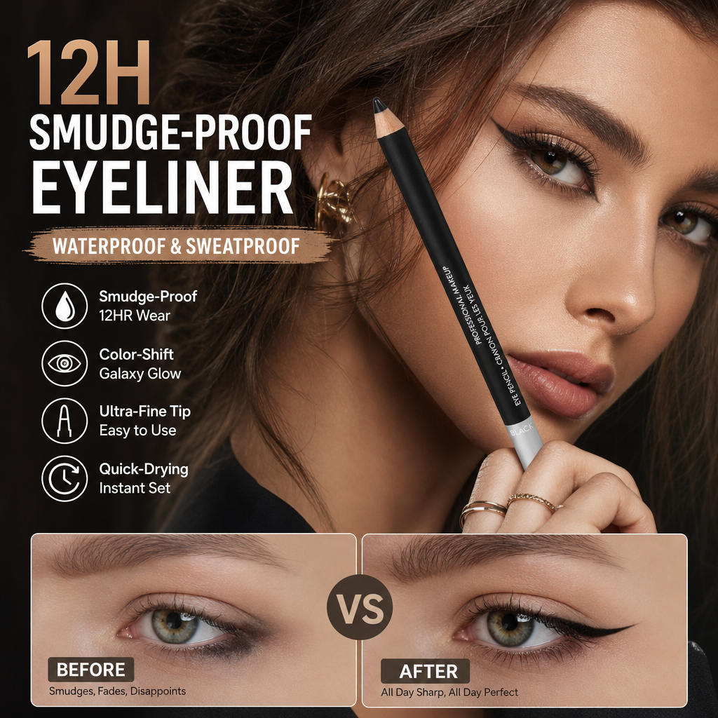 Soft Smudgeable Eyeliner Pencil – Long-Lasting, Effortless Blend